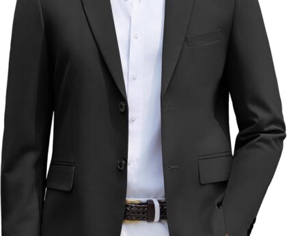 COOFANDY Men’s Casual Blazer Lightweight Suit Jacket Slim Fit Sport Coats for Men