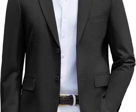 COOFANDY Men’s Casual Blazer Lightweight Suit Jacket Slim Fit Sport Coats for Men