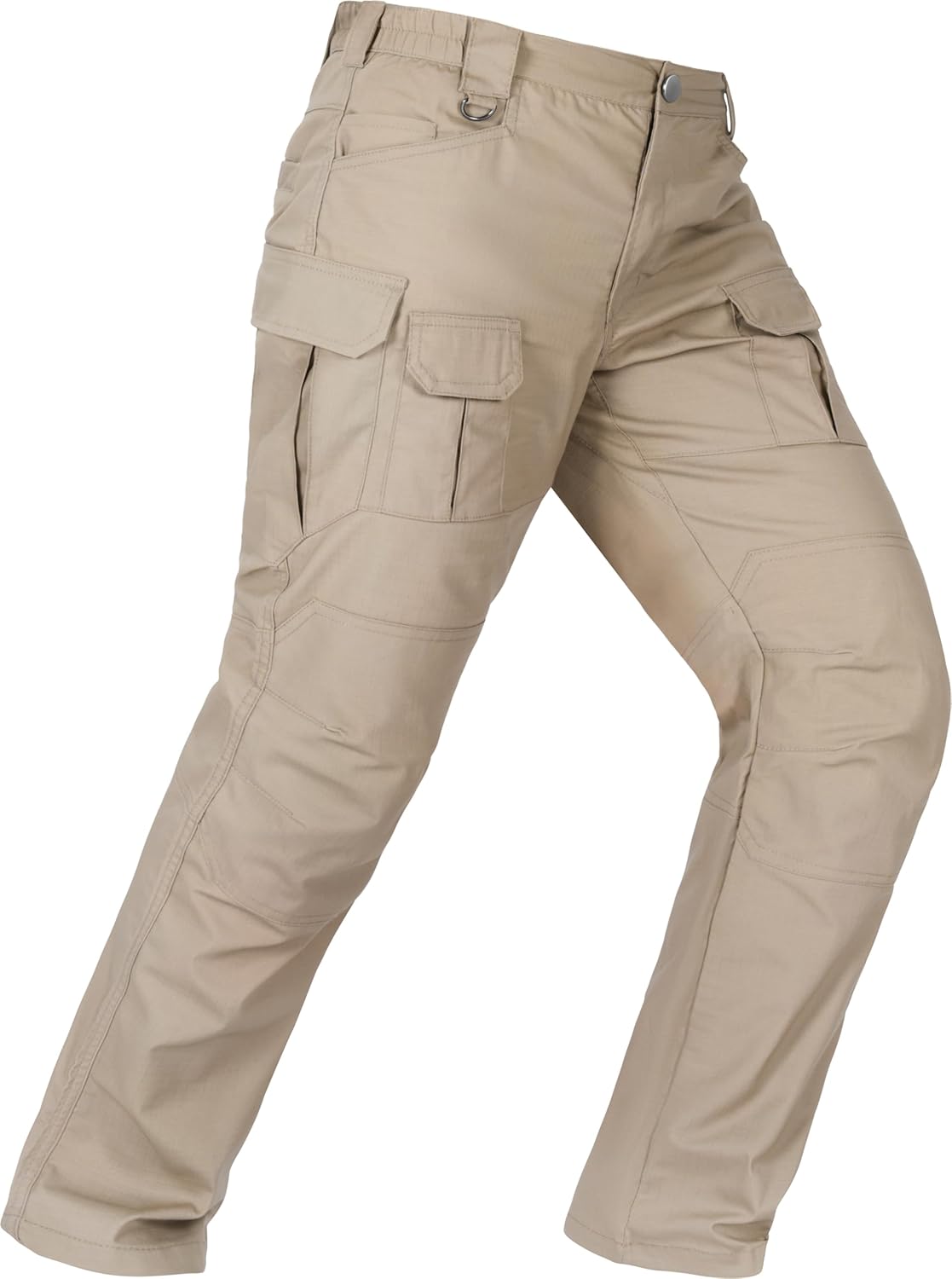 Men’s Tactical Pants Water Resistant Stretch Cargo Ripstop Pants Lightweight Breathable Outdoor Work Hiking Pants