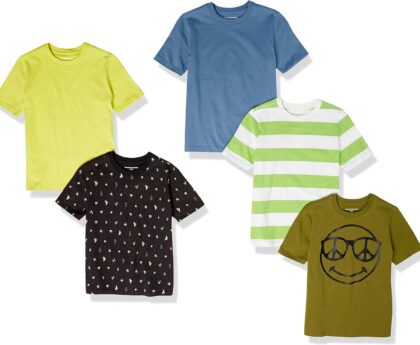 Amazon Essentials Boys Short-Sleeve T-Shirts