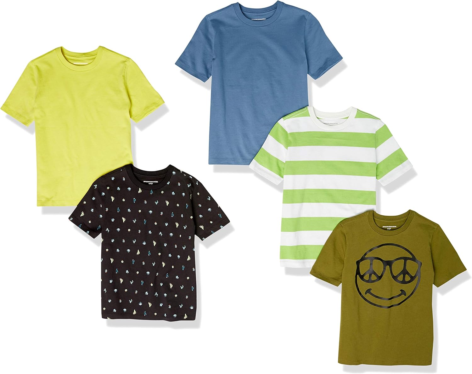 Amazon Essentials Boys Short-Sleeve T-Shirts