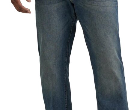 Lee Men’s Big & Tall Extreme Motion Relaxed Straight Jean
