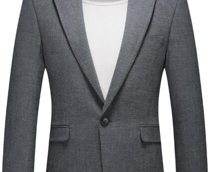 Men’s Sport Coats & Blazers Slim Fit Suit Jacket for Men Two Button Sport Coat for Wedding Casual