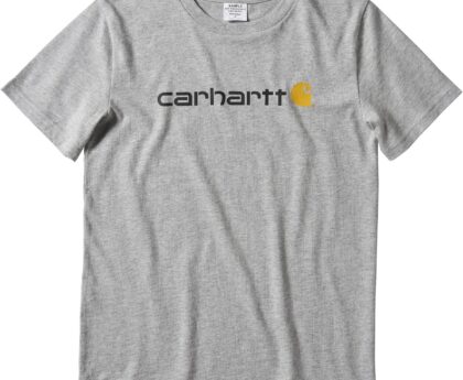 Carhartt Kid’s CA6156 Short-Sleeve Logo Tee – Boys