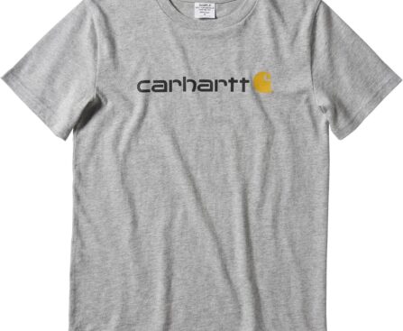 Carhartt Kid’s CA6156 Short-Sleeve Logo Tee – Boys