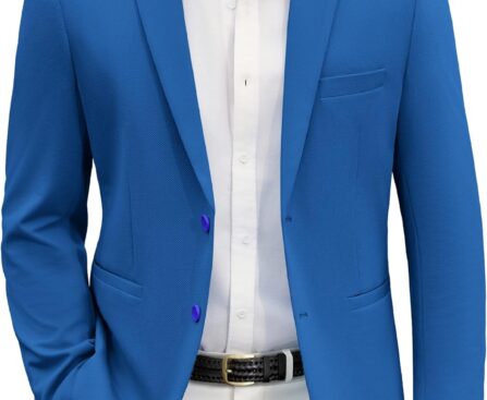 COOFANDY Men’s Casual Blazer Slim Fit Suit Jackets Two Button Lightweight Knit Sport Coat
