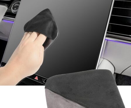 Car Screen Cleaner,Touch Screen Cleaner for Car,Car Accessories Car Screen Wipes,Foldable Car Screen Cleaner Cloth,Square Microfiber Auto Screen Cleaning Pad,Fit for Car Dashboard LCD Display