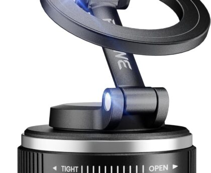 2026 Ultra Strong Magnetic Phone Holder for Car, iPhone 17 Car Mount 360 Adjustable Vacuum Suction Cup Windshield/Mirror/Gym for iPhone16 15 14 13 12