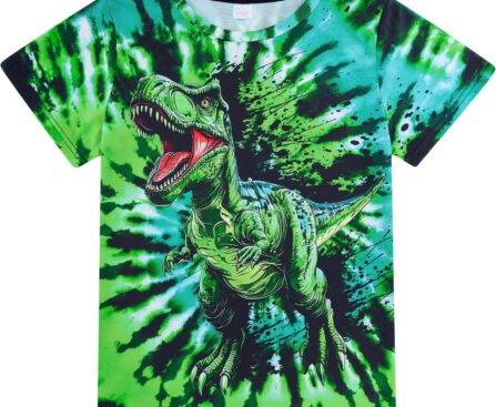 Boys Tie Dye Shirt Size 4-14 Hippies Senior Rainbow Tees T Shirts for Kids