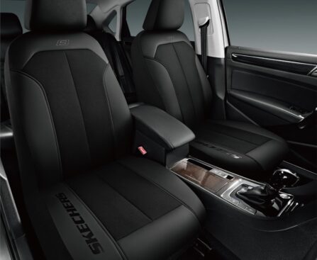 Skechers Car Seat Covers,GOGA Mat Oxford Cloth Seat Covers,Waterproof Car Seat Covers Front Seats,Automotive Universal Fit Seat Cover for Most Cars, Suvs, Trucks,Black