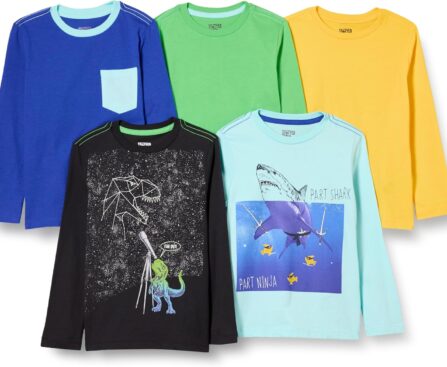 Amazon Essentials Boys Long-Sleeve T-Shirts