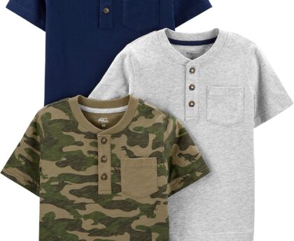 Simple Joys by Carter’s Baby Boys’ 3-Pack Short-Sleeve Tee Shirts