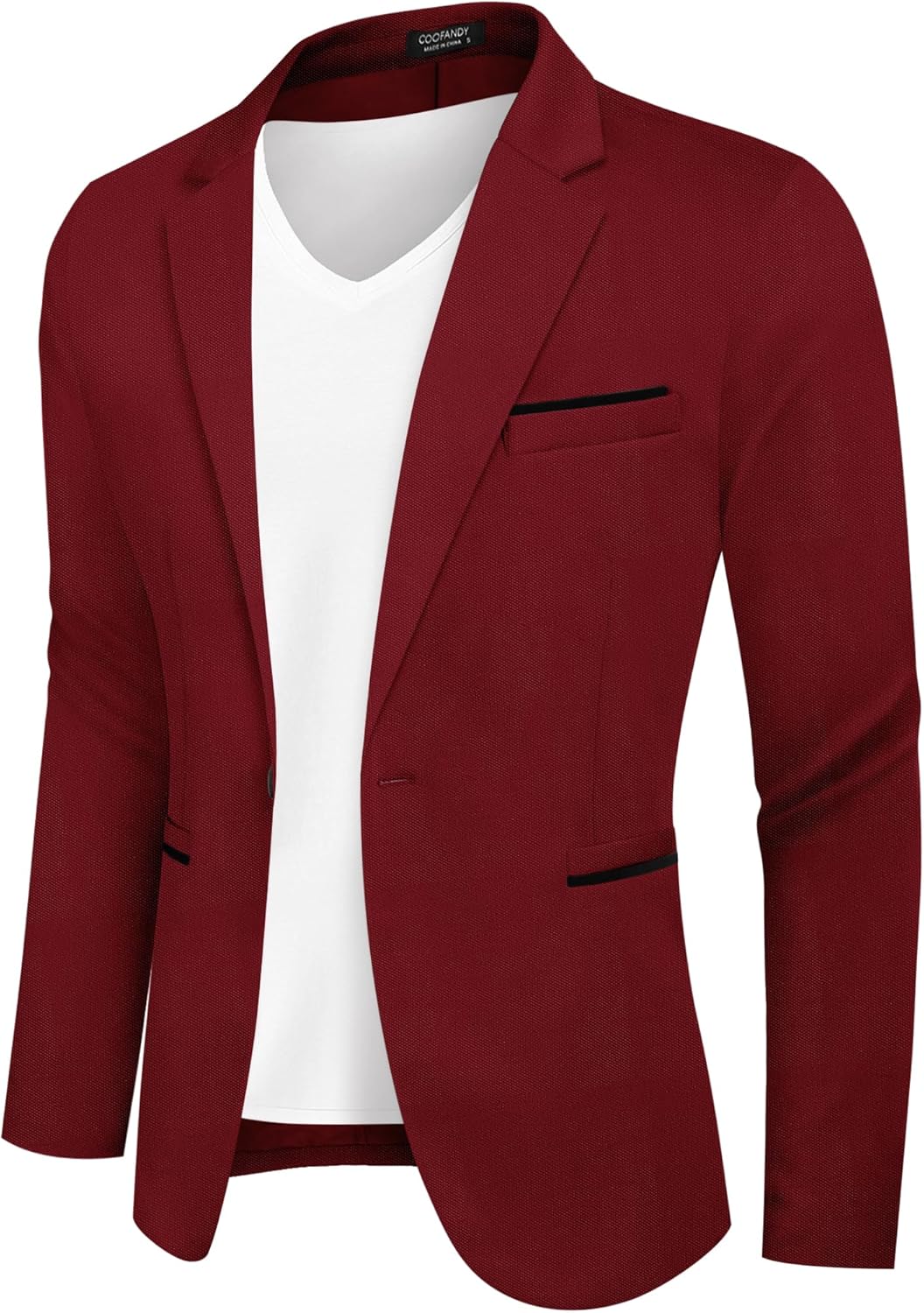 COOFANDY Men’s Casual Blazer Jacket Slim Fit Sports Coat Business Suit Jackets One Button
