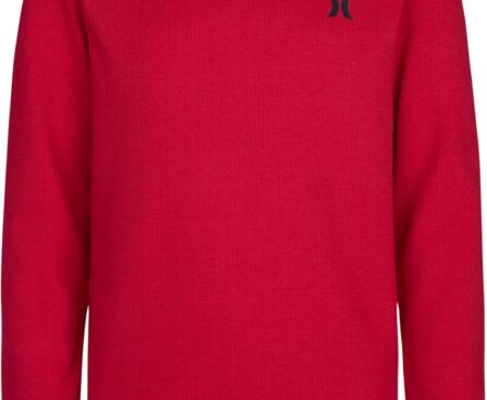 Hurley Boys Long Sleeve Waffle Knit Shirt