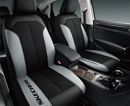 Skechers Car Seat Covers,GOGA Mat Oxford Cloth Seat Covers,Waterproof Car Seat Covers Front Seats,Automotive Universal Fit Seat Cover for Most Cars, Suvs, Trucks,Grey