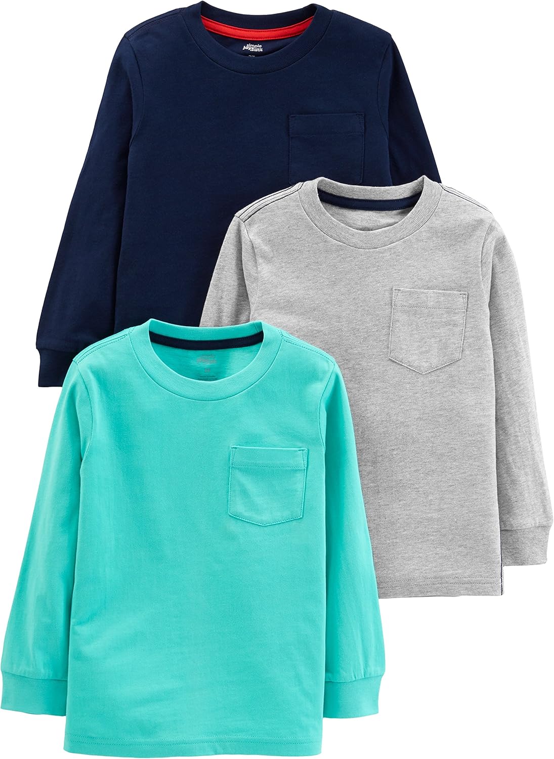 Simple Joys by Carter’s Boys 3-Pack Long Sleeve Shirts