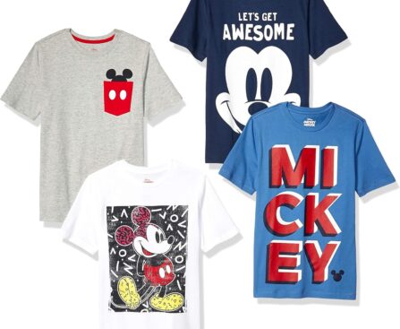 Amazon Essentials Disney | Marvel | Star Wars Boys and Toddlers’ Short-Sleeve T-Shirts (Previously Spotted Zebra), Multipacks