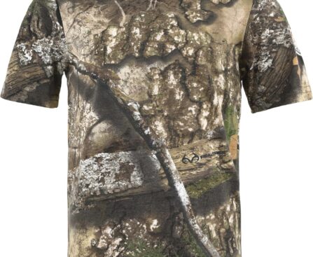 Youth Camouflage Short Sleeve Crewneck Shirt for Boys and Girls