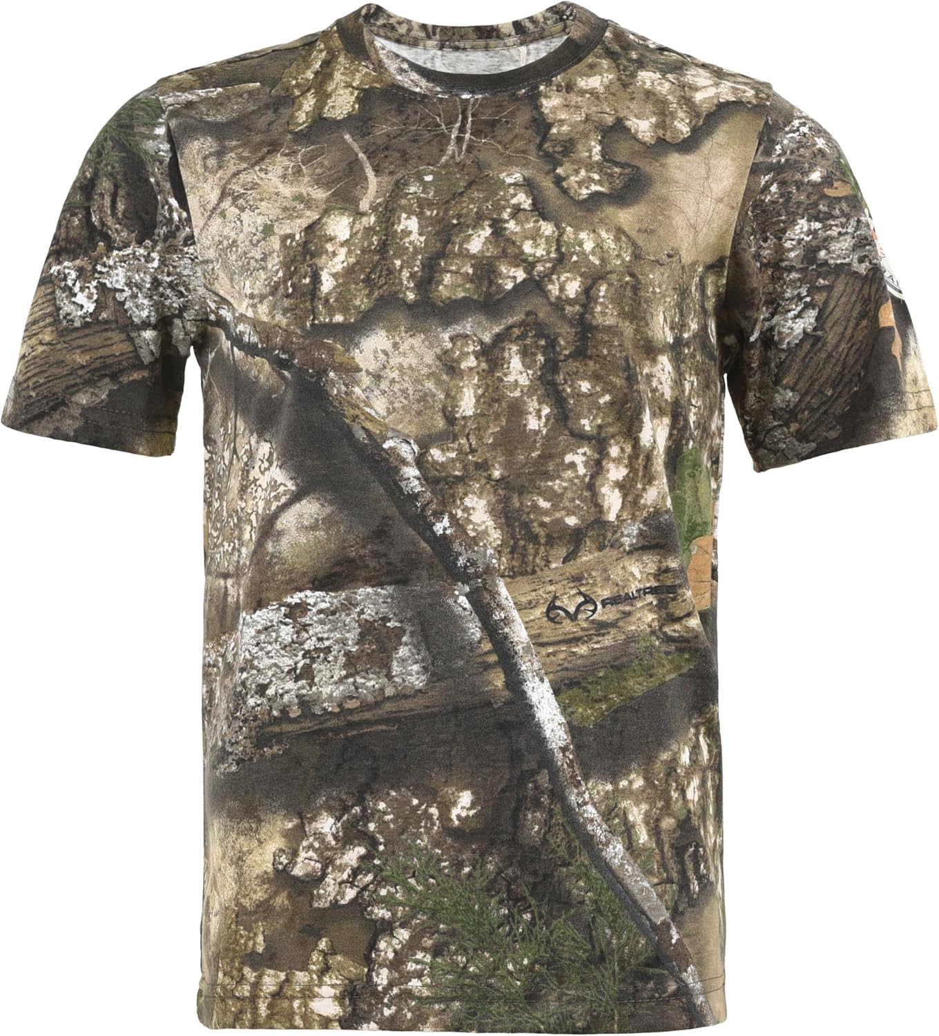 Youth Camouflage Short Sleeve Crewneck Shirt for Boys and Girls