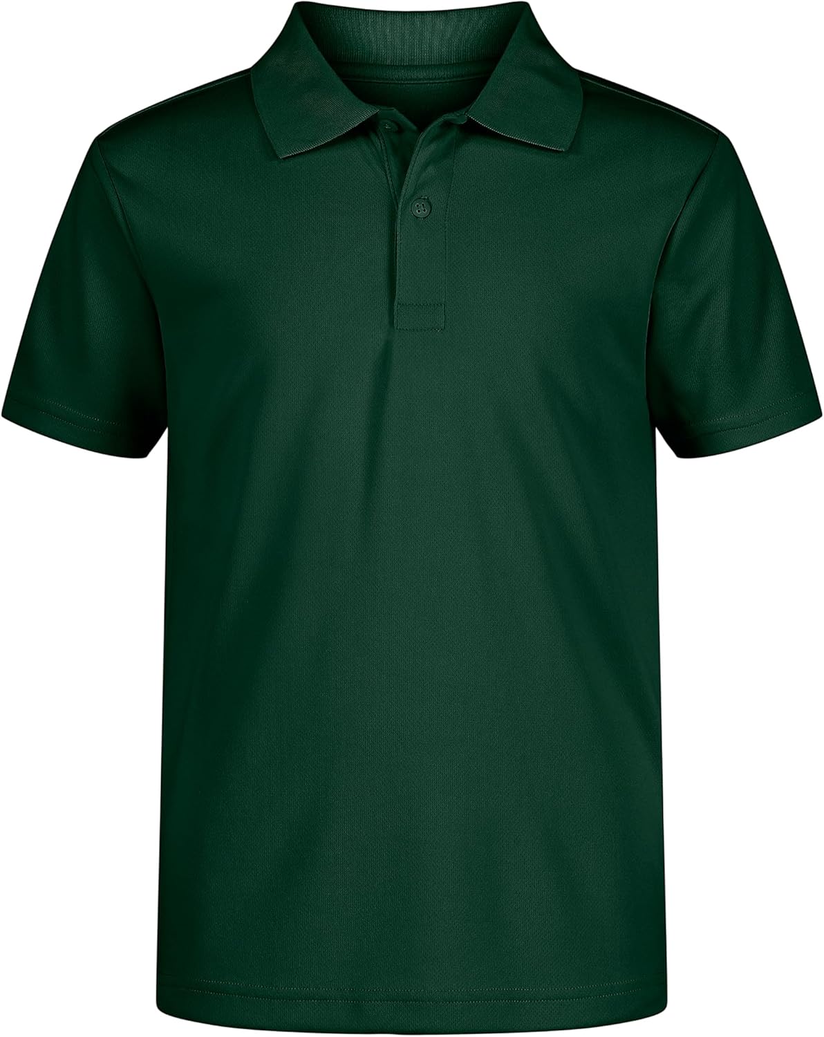 Nautica Boys’ School Uniform Short Sleeve Polo Shirt, Button Closure, Moisture Wicking Performance Material