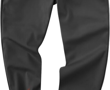 CANGHPGIN Men’s Fleece Lined Pants Water Resistant Winter Warm Sweatpants Athletic Joggers Pant Track with Zipper Pockets