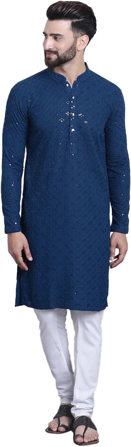 Sojanya (Since 1958 Men’S Pure Cotton Sequence Kurta & Pyjama Set