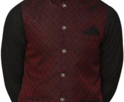 KISAH Men’s Jacket – Traditional Indian Ethnic Wear for Men – Ideal for Weddings, Festivals & Celebrations