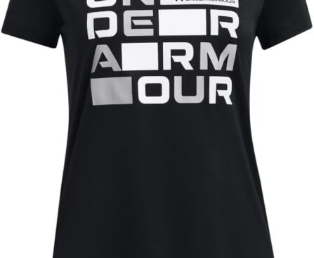 Under Armour Girls Tech Block Logo Short Sleeve T Shirt