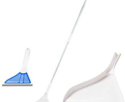 Helio AirBroom 3 Piece Kit All Surface Sweeper and Squeegee for Wet and Dry Cleaning Dust, Dirt, Liquids, Pet Hair, Tile, Hardwood Floors, Carpet, Furniture, Windows, Shower Doors As Seen on TV