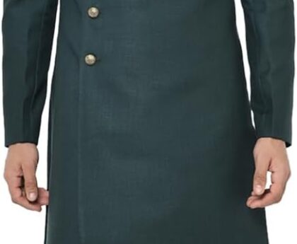 KISAH Men’s Kurta Sherwani Set – Traditional Indian Ethnic Wear for Men – Ideal for Weddings, Festivals & Celebrations