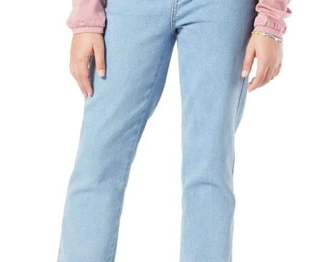 Signature by Levi Strauss & Co. Gold Girls High Rise Ankle Straight Jeans