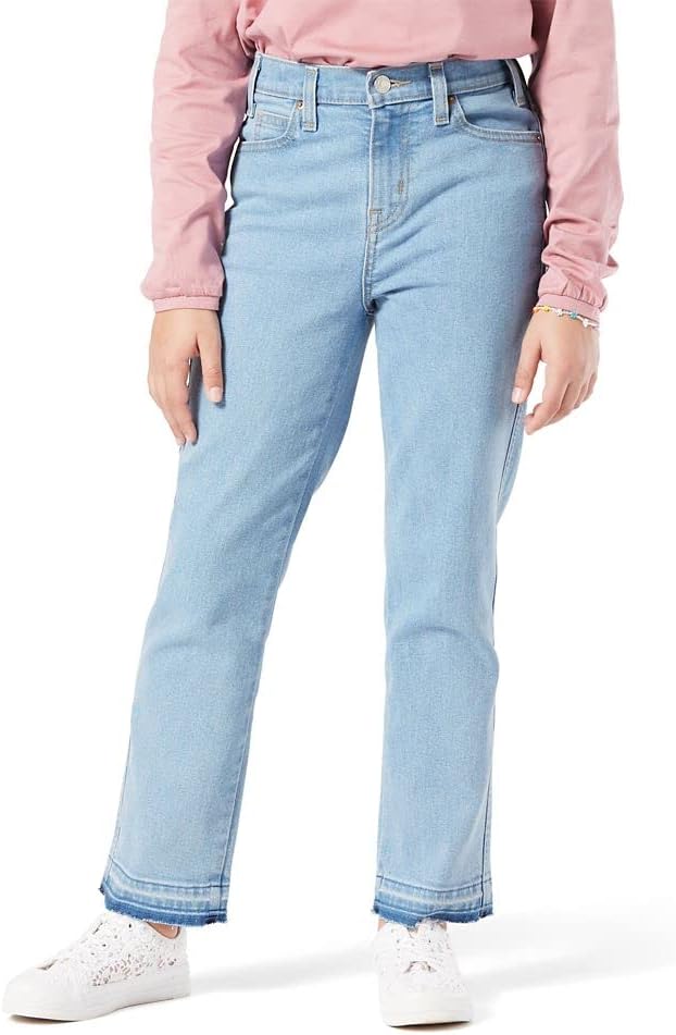 Signature by Levi Strauss & Co. Gold Girls High Rise Ankle Straight Jeans
