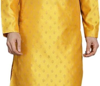 Maple Clothing Party Wear Brocade Kurta Pajama Set Indian Wear Men