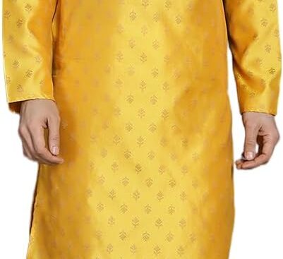 Maple Clothing Party Wear Brocade Kurta Pajama Set Indian Wear Men