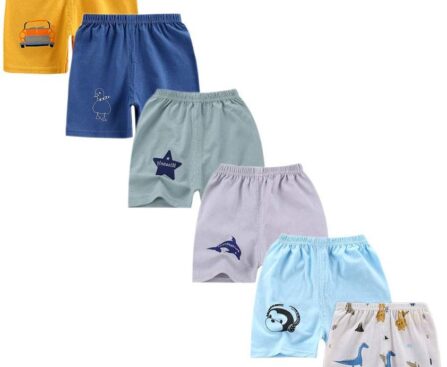 Toddler Baby Boy Elastic Waist Pull On Cotton Shorts for Littler Kids Boys Short Pants Summer Clothes