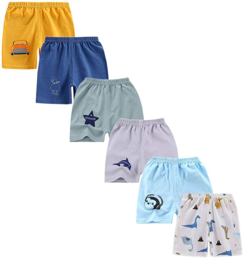 Toddler Baby Boy Elastic Waist Pull On Cotton Shorts for Littler Kids Boys Short Pants Summer Clothes