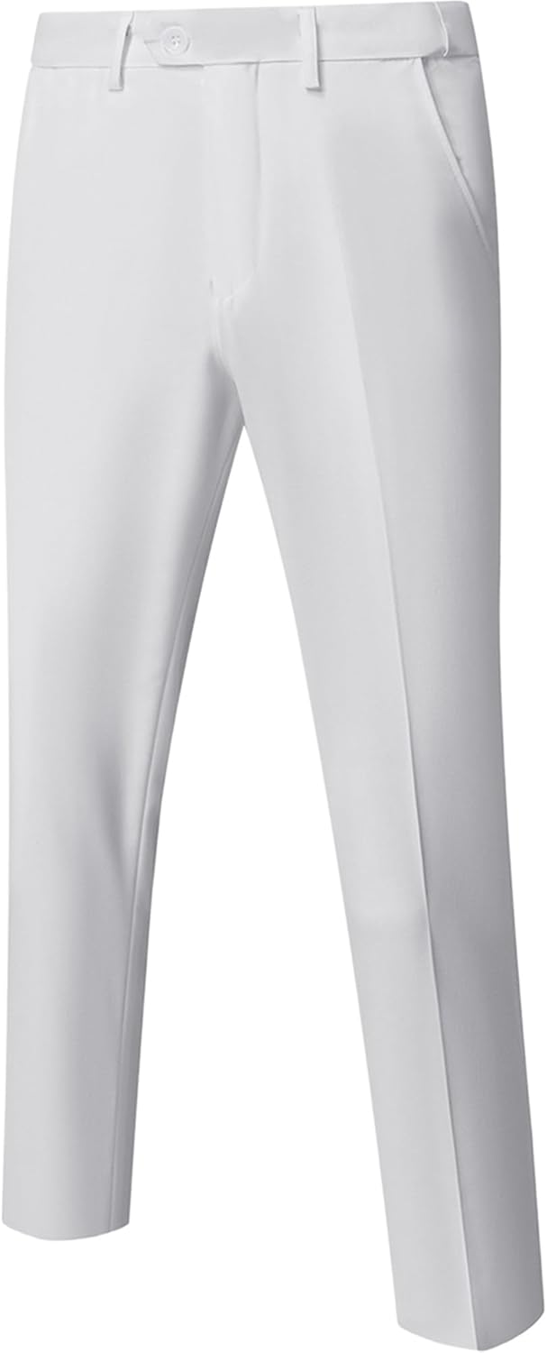 YND Men’s Business Suit Pants Slim Fit Flex Flat Front Pant