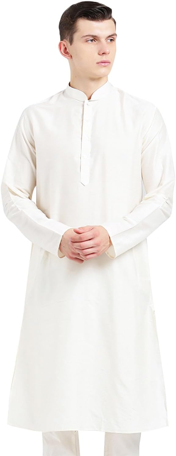 KISAH Men’s Kurta – Traditional Indian Ethnic Wear for Men – Ideal for Weddings, Festivals & Celebrations