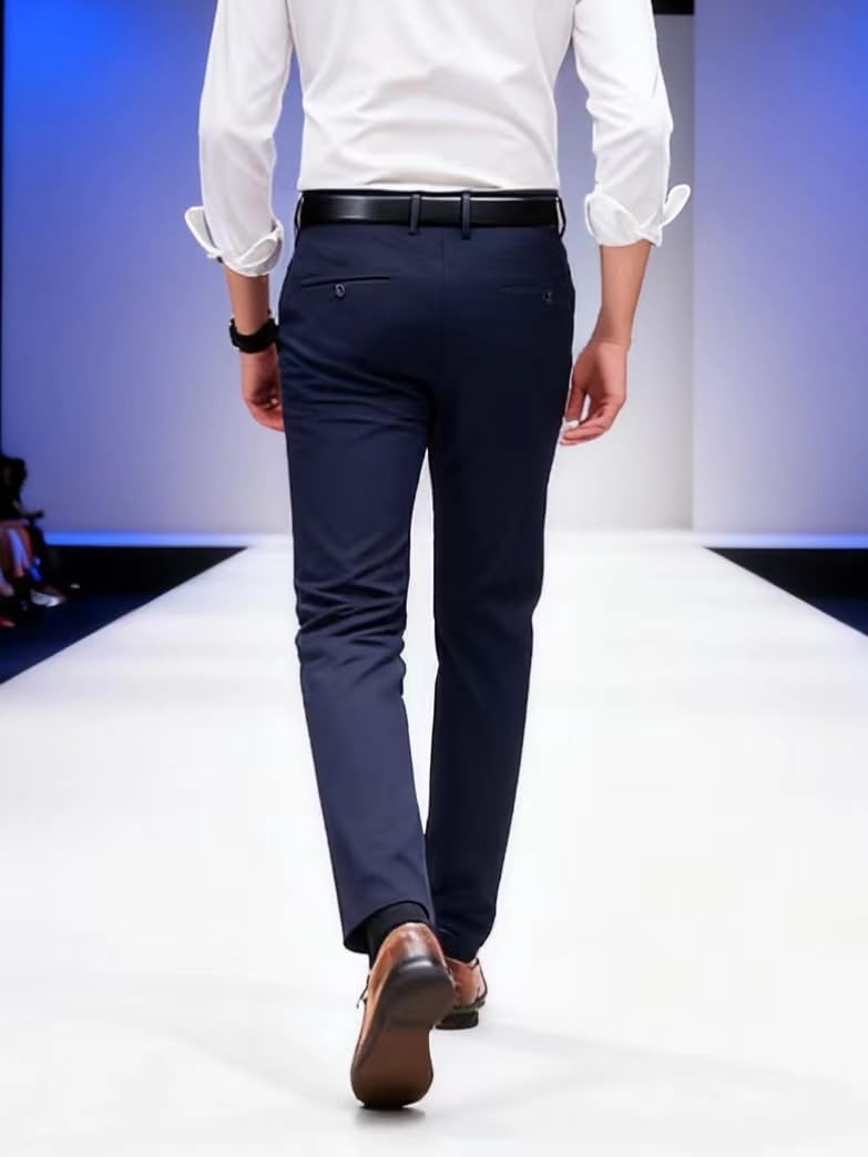 Men’s Golf Pants Classic Black Formal Trousers 30“/32”/34″ Comfortable Casual Dress Pants