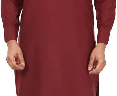 Maple Clothing Men’s Pathani Indian Kurta Salwar Set Party Wear Clothes