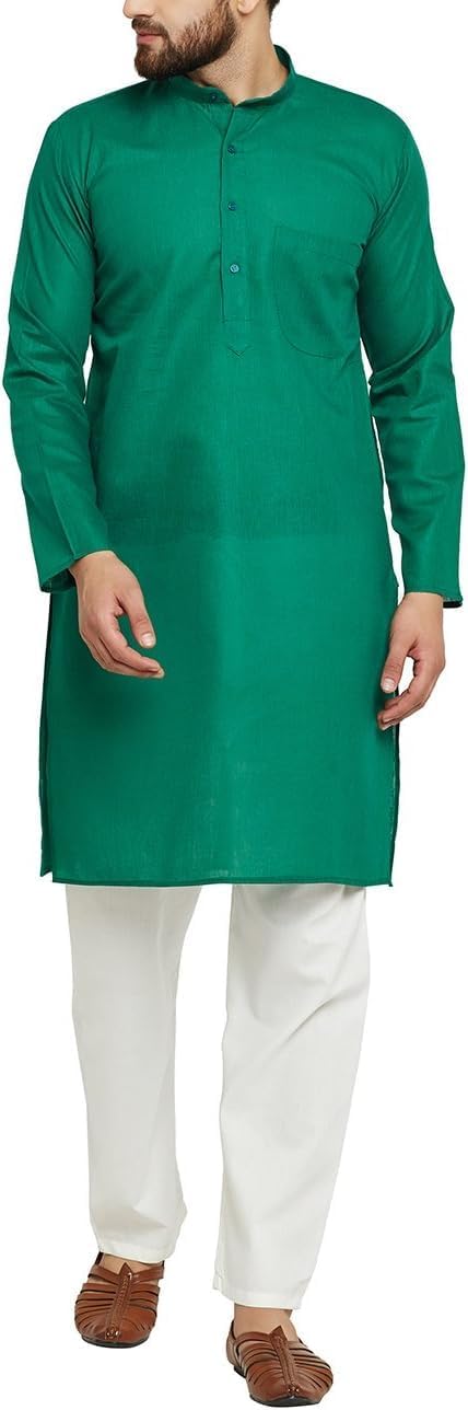 Men’s Cotton Linen Pathani Kurta Salwar