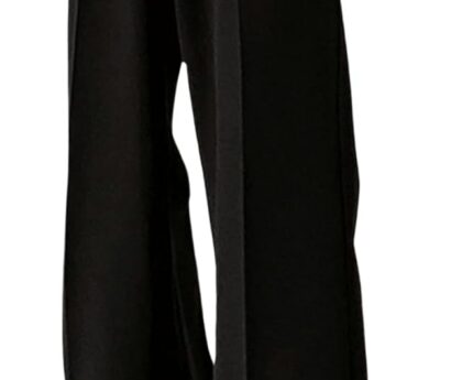 GORGLITTER Men’s Flare Baggy Dress Pants Wide Leg Pleated Causal Slacks Office Business Suit Trousers with Pockets