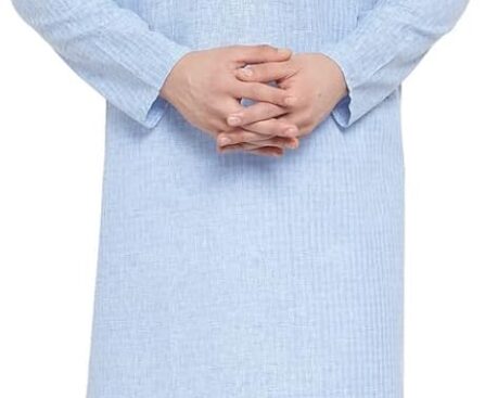 Maple Clothing Men’s Kurta Pajama Cotton Self Design Indian Evening Dress
