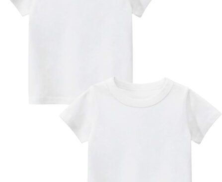 Youdesney Boys Short Sleeve Shirts, Kids Crewneck T-Shirts, Girls Casual Cotton Top Tee