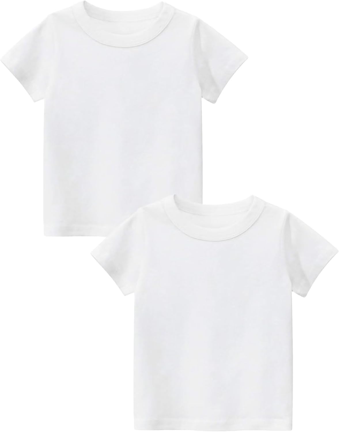 Youdesney Boys Short Sleeve Shirts, Kids Crewneck T-Shirts, Girls Casual Cotton Top Tee