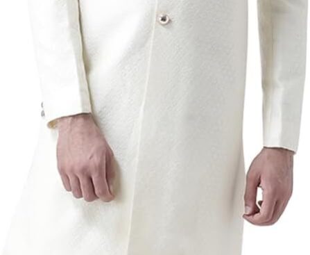 KISAH Men’s Kurta Sherwani Set – Traditional Indian Ethnic Wear for Men – Ideal for Weddings, Festivals & Celebrations