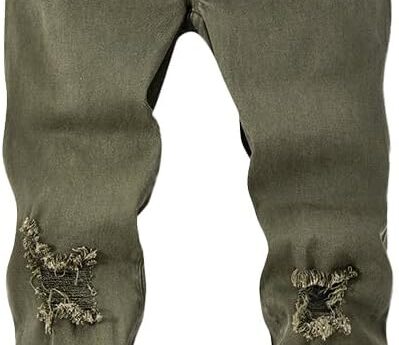 Nivne Tco Tween Boys Ripped Frayed Jeans Skinny Fit Distressed Fashion Kids Stretch Slim Zipper Denim Pants