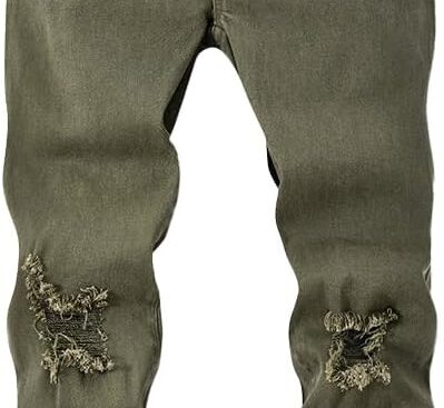 Nivne Tco Tween Boys Ripped Frayed Jeans Skinny Fit Distressed Fashion Kids Stretch Slim Zipper Denim Pants