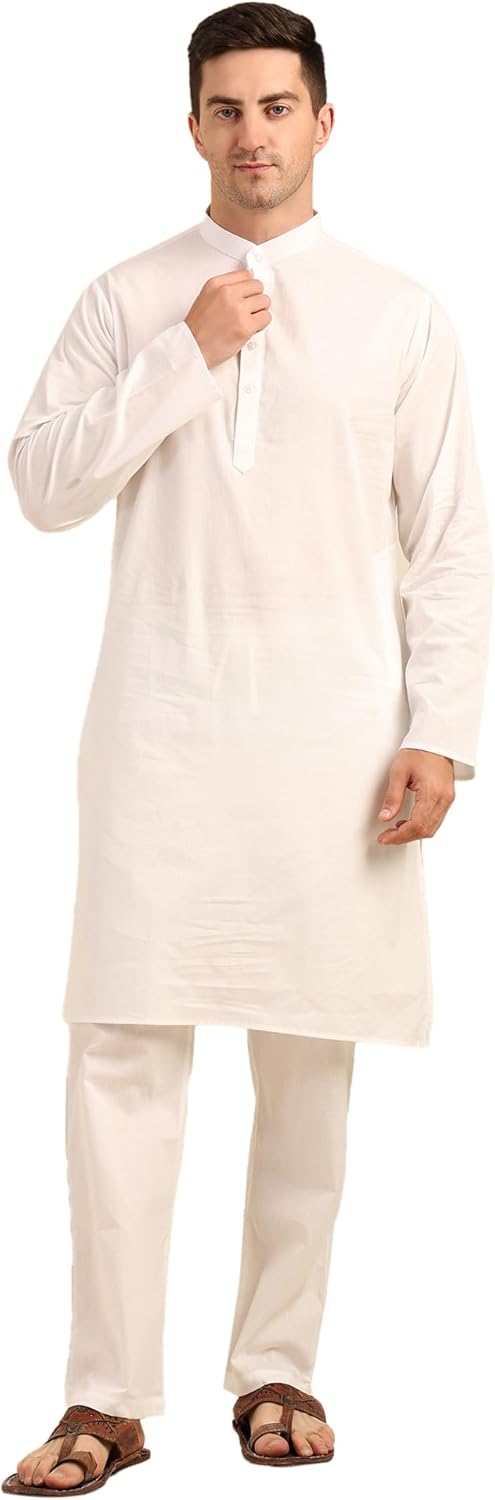 Men’s Cotton Kurta Pajama Set for Men | Ethnic Wear & Yoga Meditation Outfit | Festive, Casual & Daily Wear