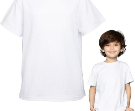 Toddler Blank Sublimation T-Shirt, Crew Neck, Short Sleeve